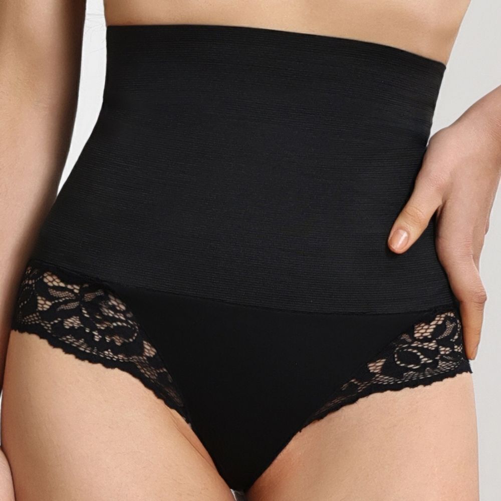 Lace Detail High Waist Shaping Panty